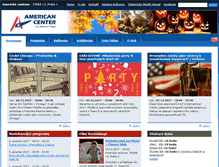 Tablet Screenshot of americkecentrum.cz